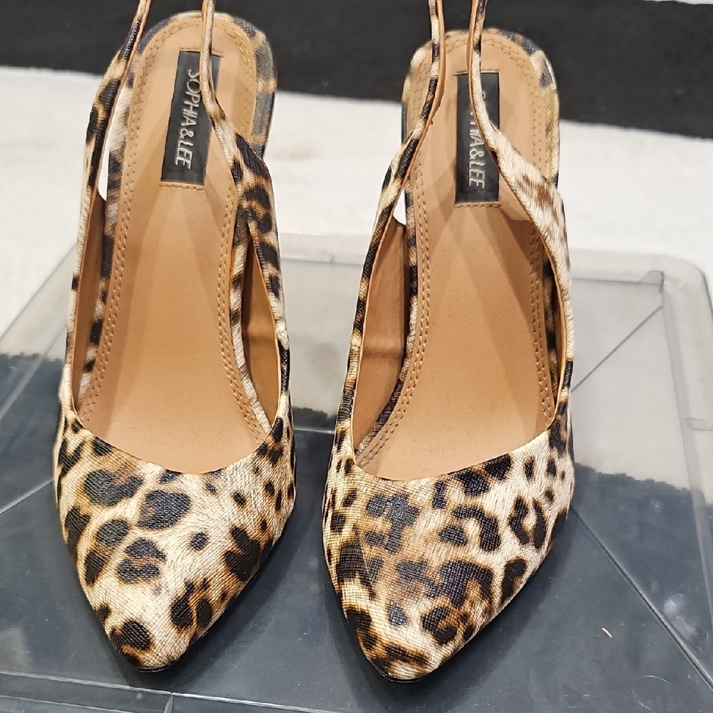 Sophia & Lee Brown and Black Heels
